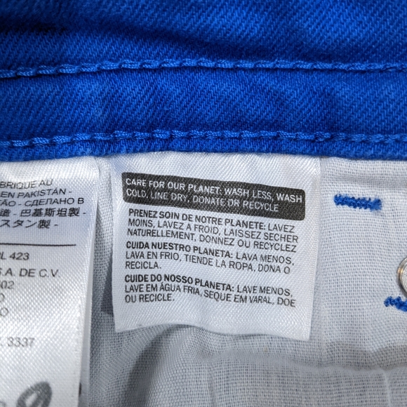 Women's LEVI'S Mid-Rise Skinny Cobalt blue jeans - Picture 5 of 11